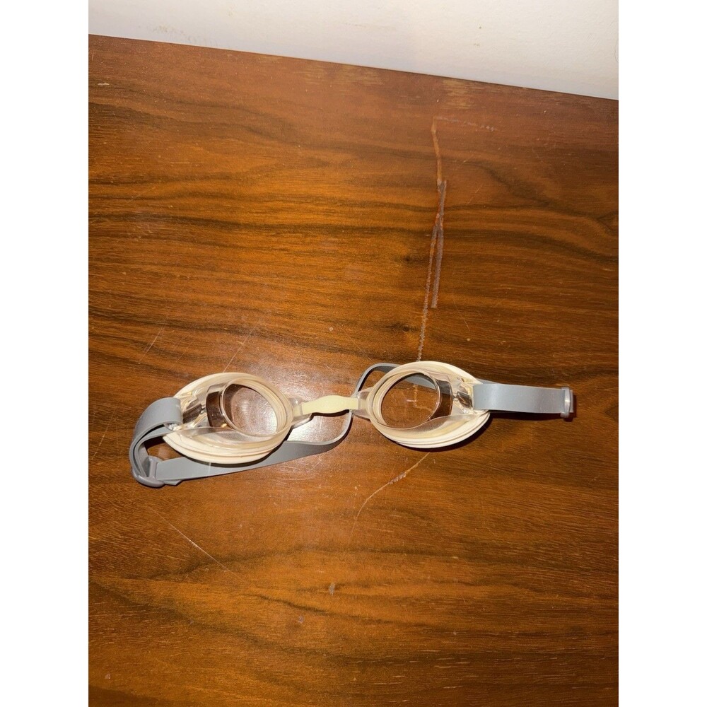 Speedo Swim Goggles White Clear Anti Fog Adjustable Adult Men Women Unisex